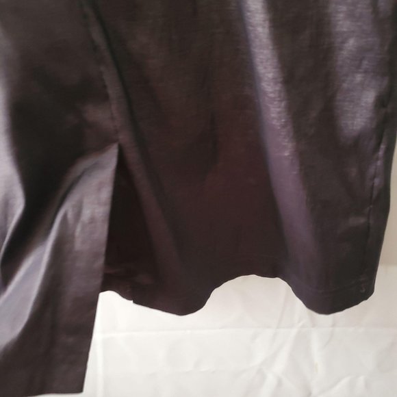 Adrianna Papell Women's Ruched Side Beaded Black Cocktail Sheath Dress Size 8 - Picture 10 of 13